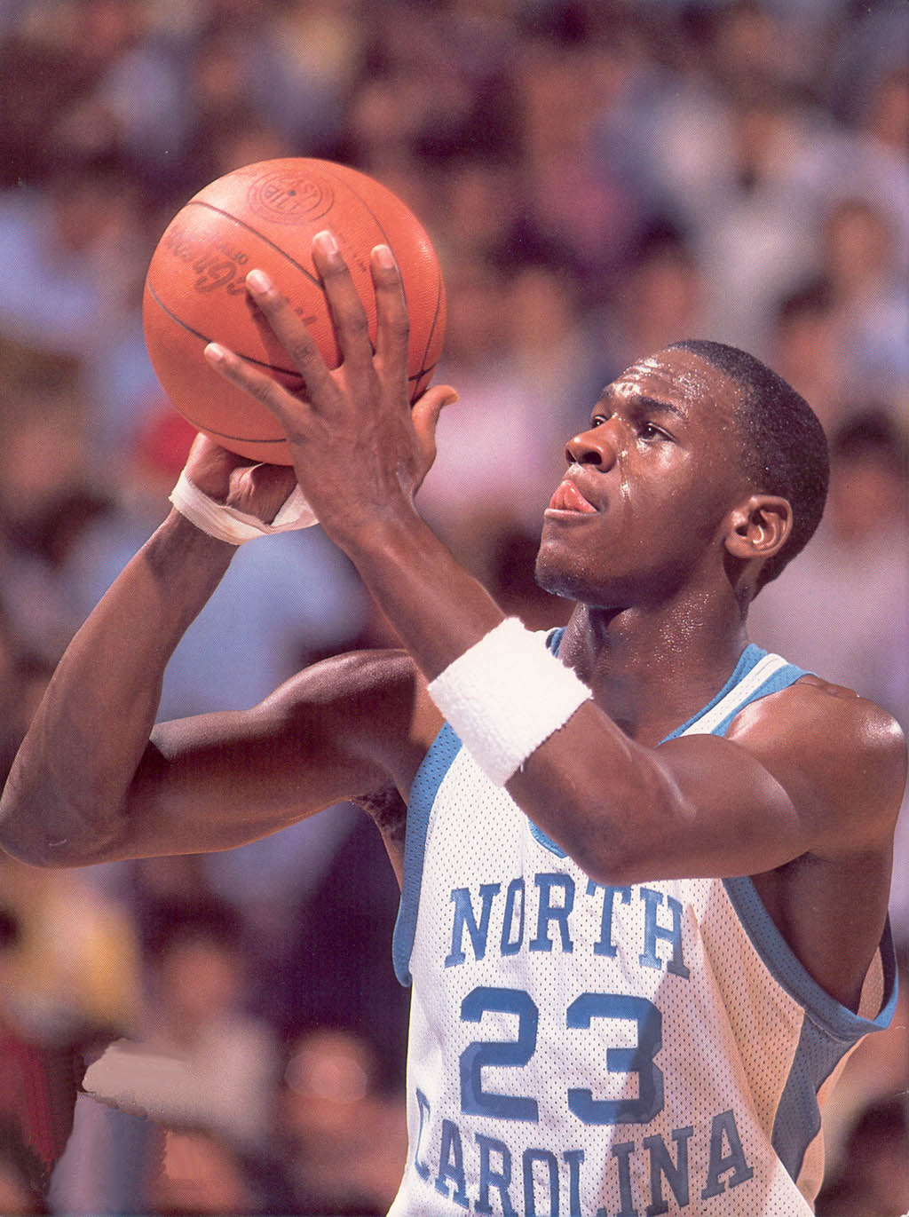 MJ shooting a free throw
